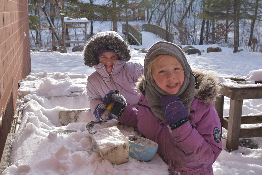 Kids playing outside.
