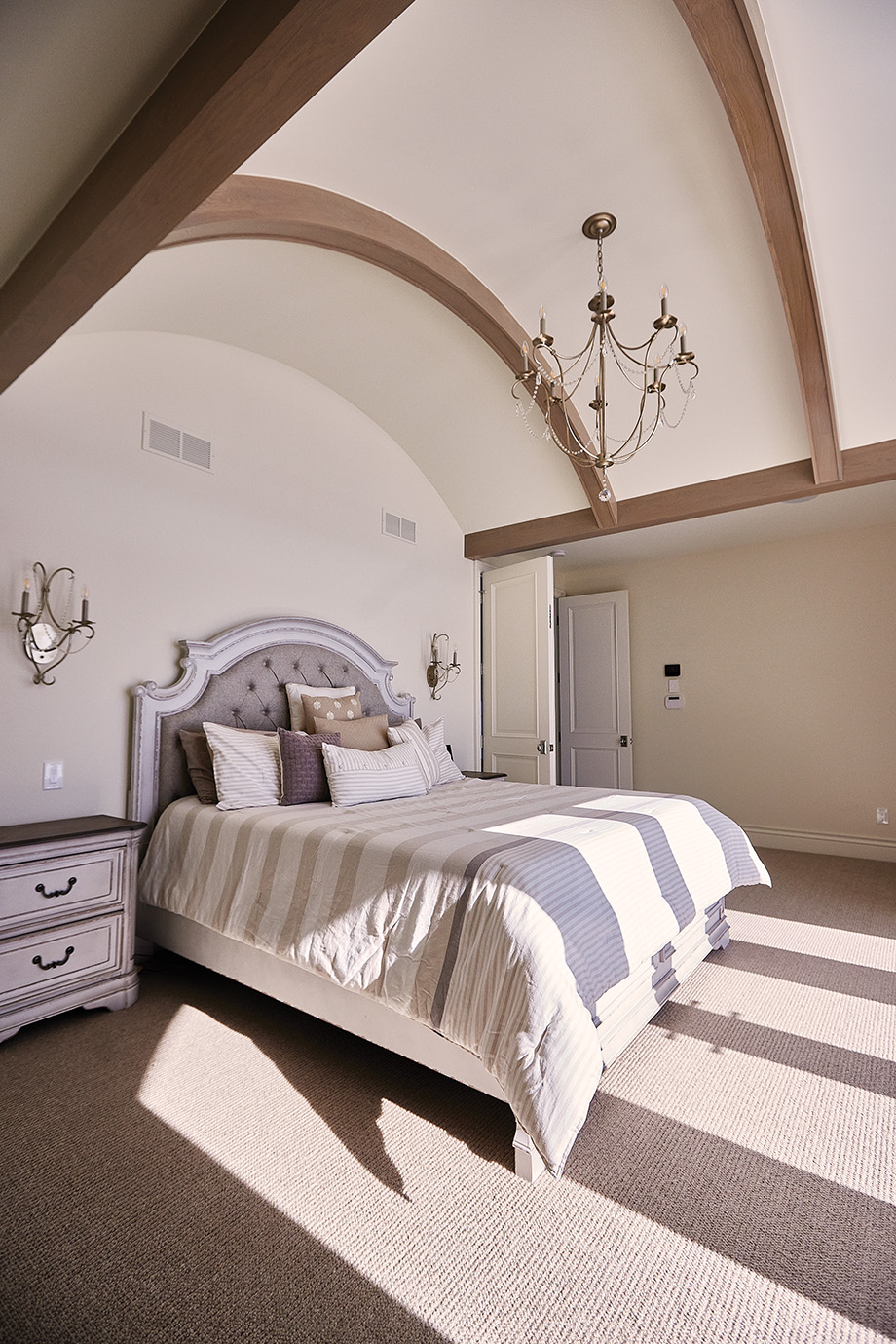 Barrel Vaulted Ceiling in Bedroom