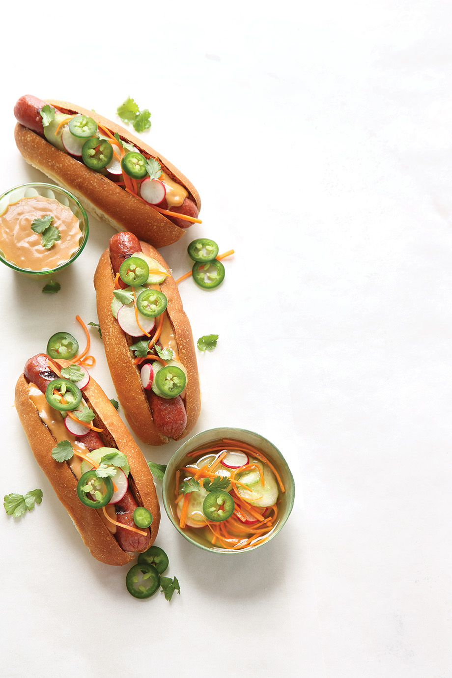 Bahn Mi Hot Dogs