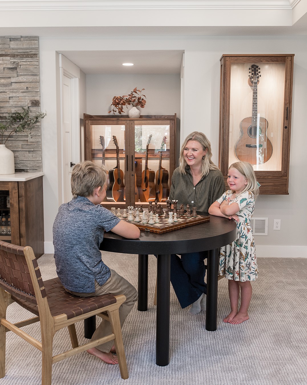 Marissa Stranik with two of her children, Augustus and Emma.
