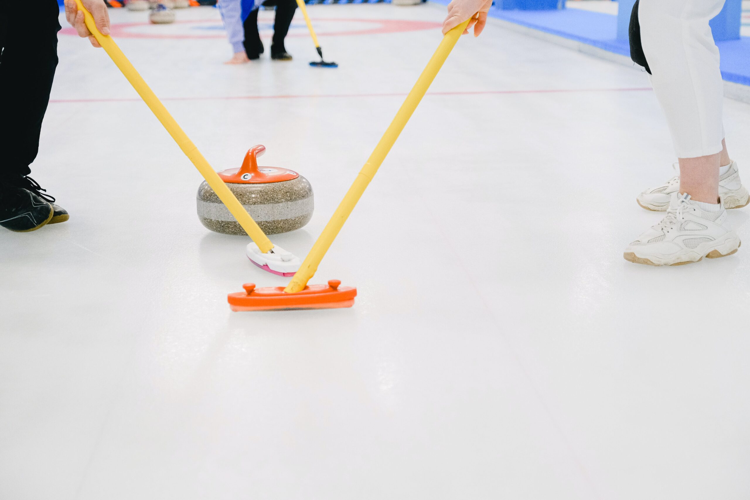 Family Curling on Ice