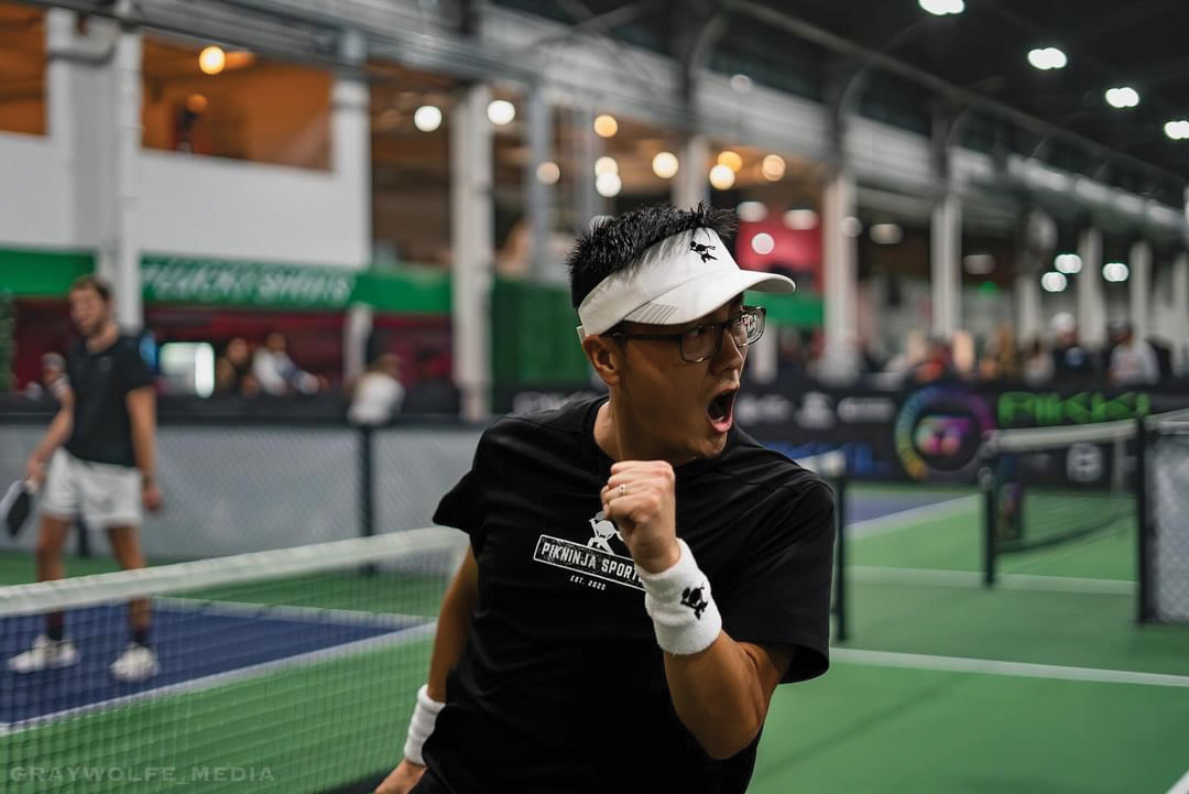 Fuyei Xaykaothao in action at the 2023 CT Pickleball Minnesota Summer Send Off tournament.