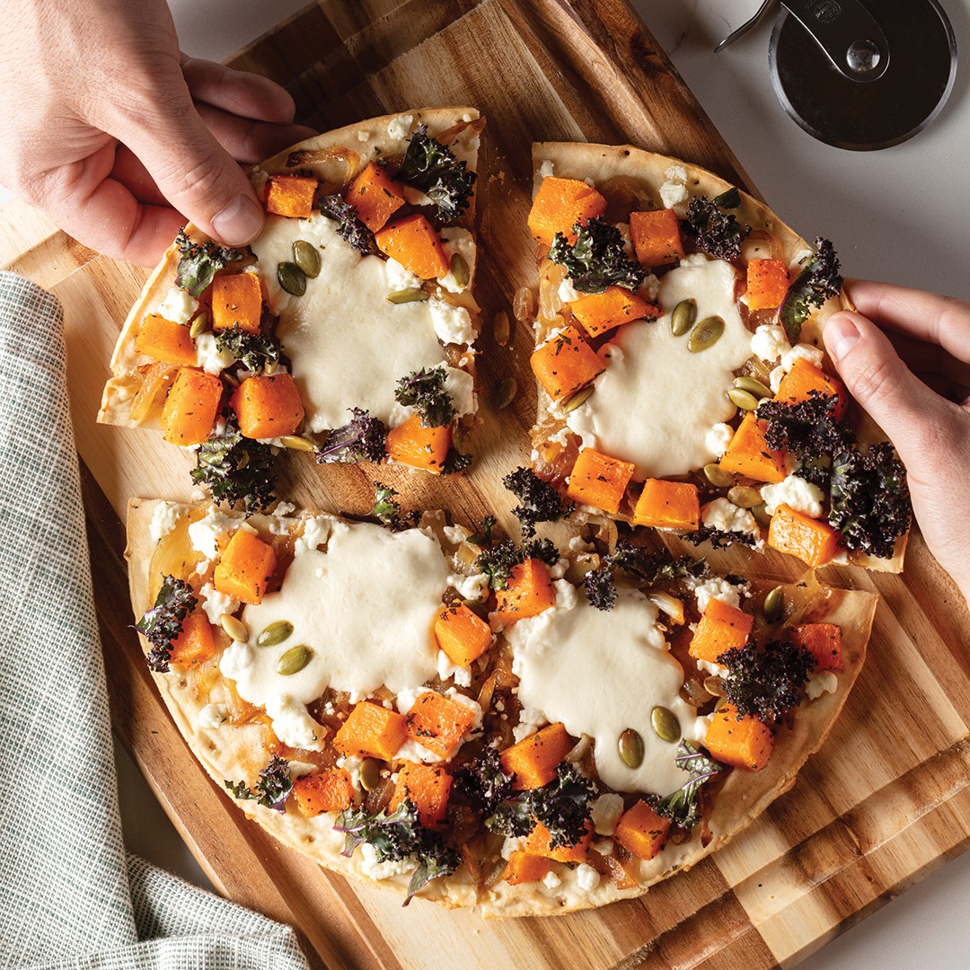 Spooky Squash & Goat Cheese Pizza