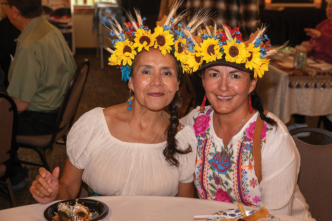 latin dancers ukrainian head wreath