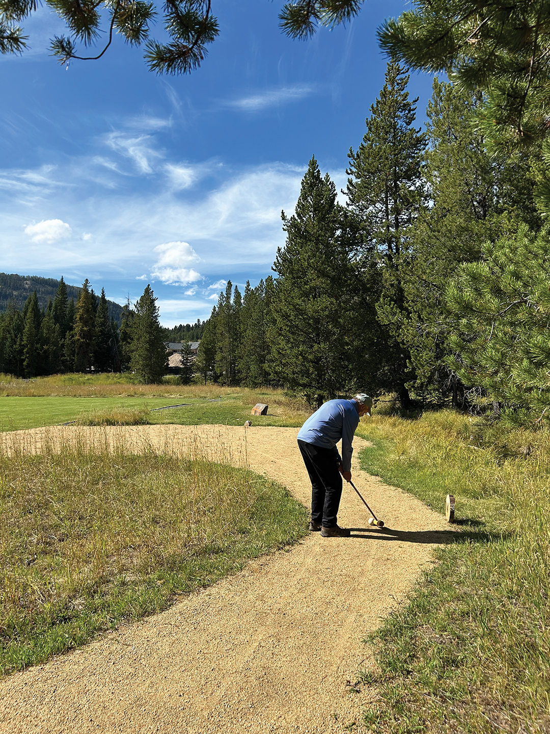 Whitney Peyton Playing Mountain Golf