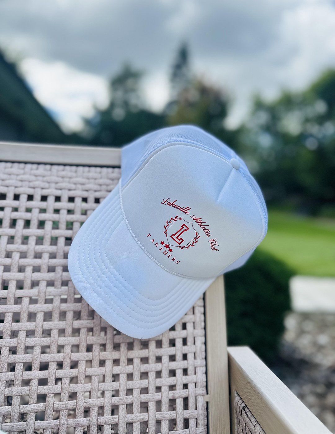 15.20 Apparel White Hat for Lakeville North High School 