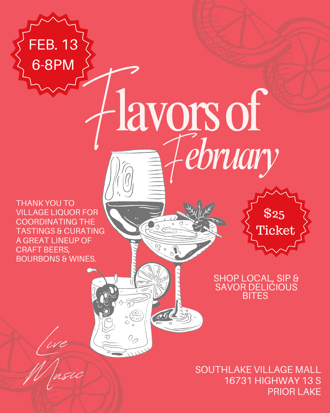 Flavors of February Prior Lake Chamber of Commerce