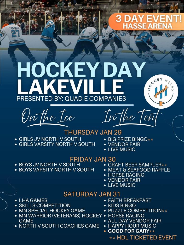 Hockey Day Lakeville 2026 Event Poster