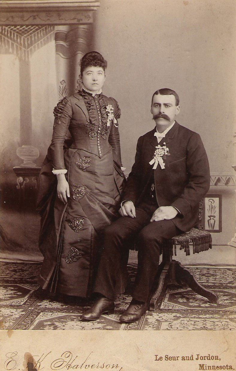 John F. Kehrer and Cecelia Rose Young wedding portrait