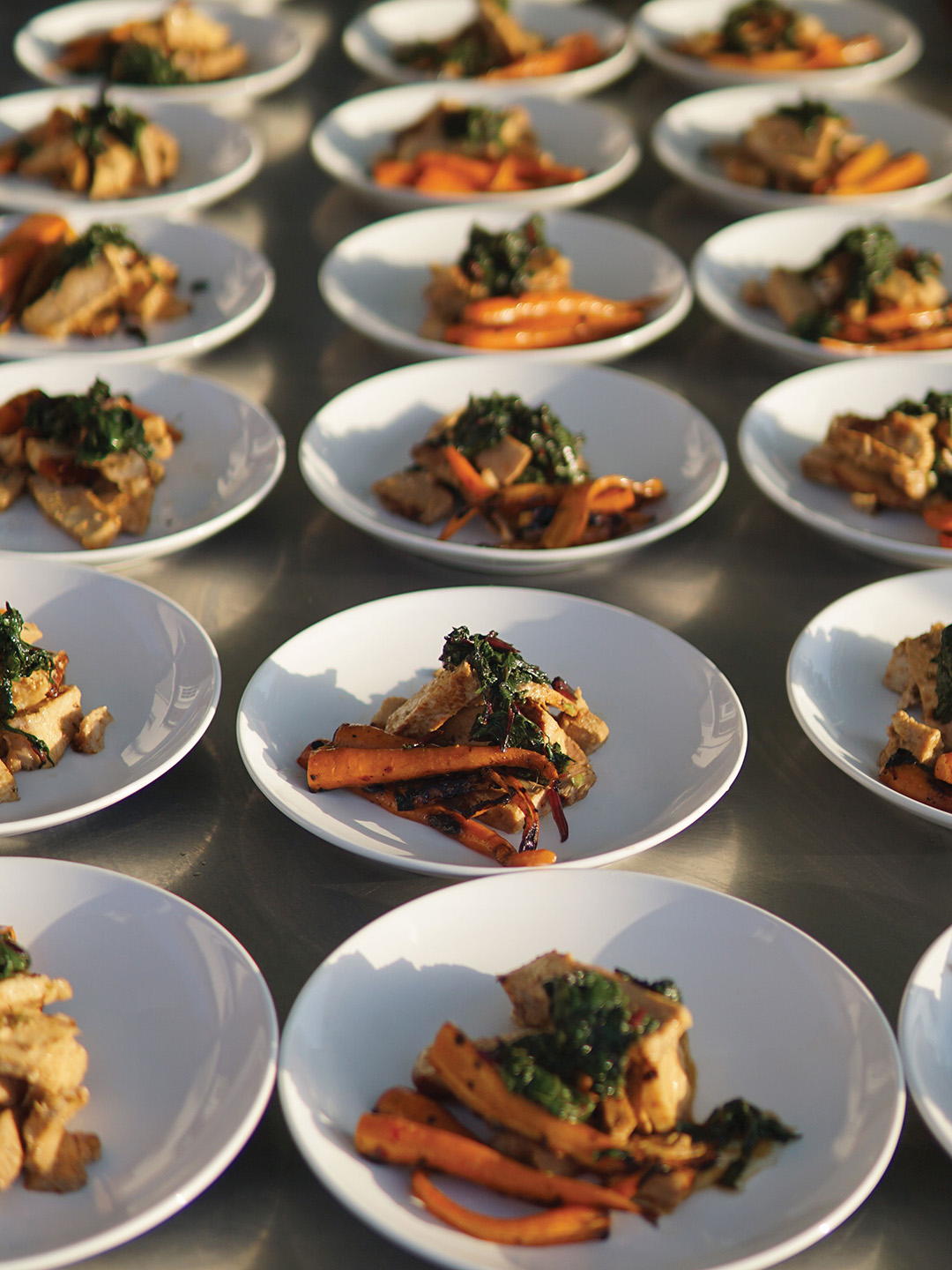 Plated dinners at Spring Lake Farm