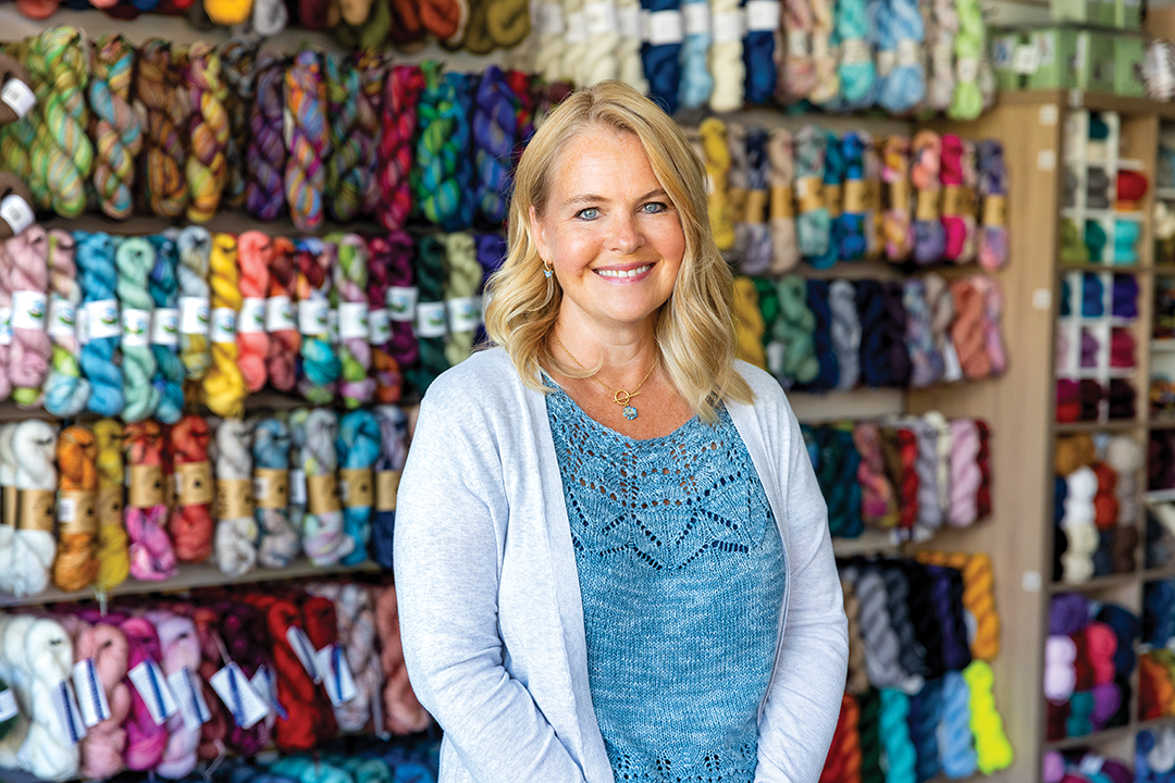 Jennifer Murphee, owner of Rose Yarn Co., stocks the shop with a colorful inventory of natural fiber and acrylic blend yarns. The shop is a destination for knitters and crocheters, offering classes, social stitching and supplies.