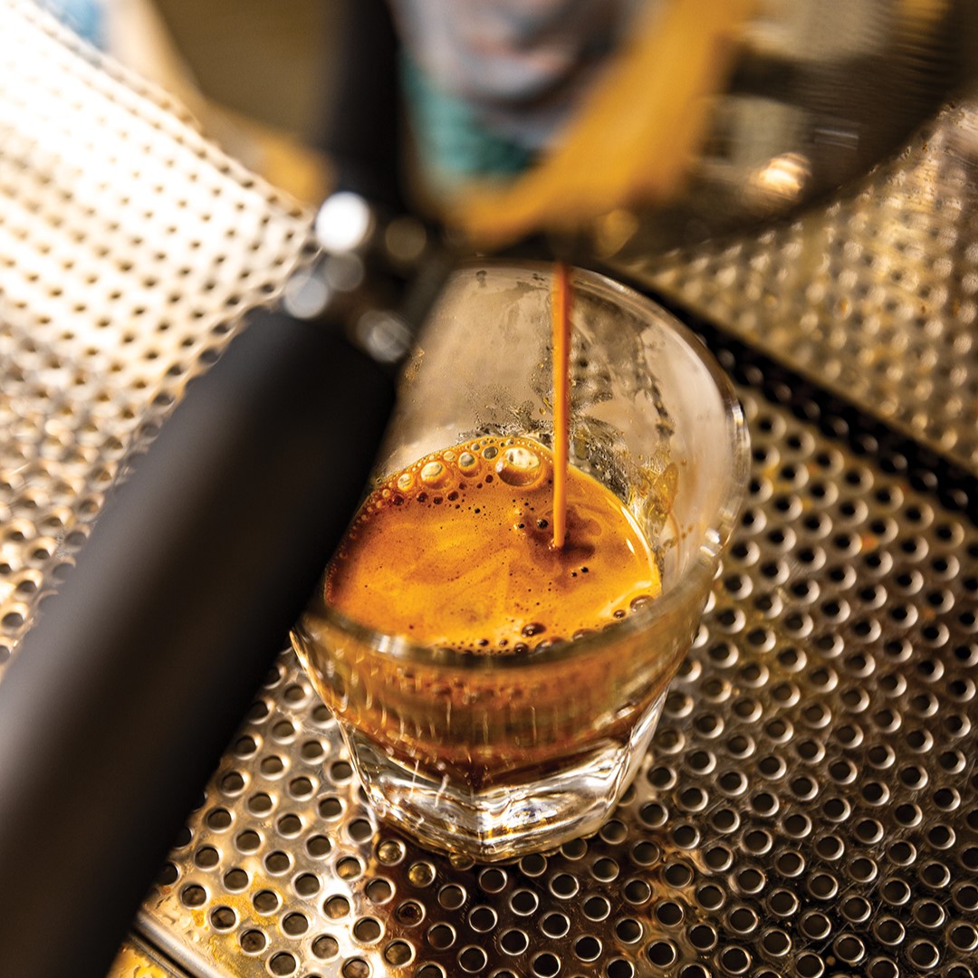Espresso shot brewing