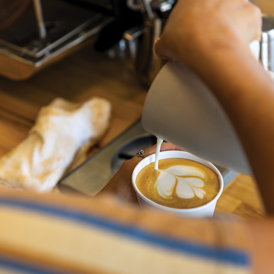 Tapestry Coffee pays special attention to every detail of a drink, starting with freshly roasted coffee beans and finishing with latte art.
