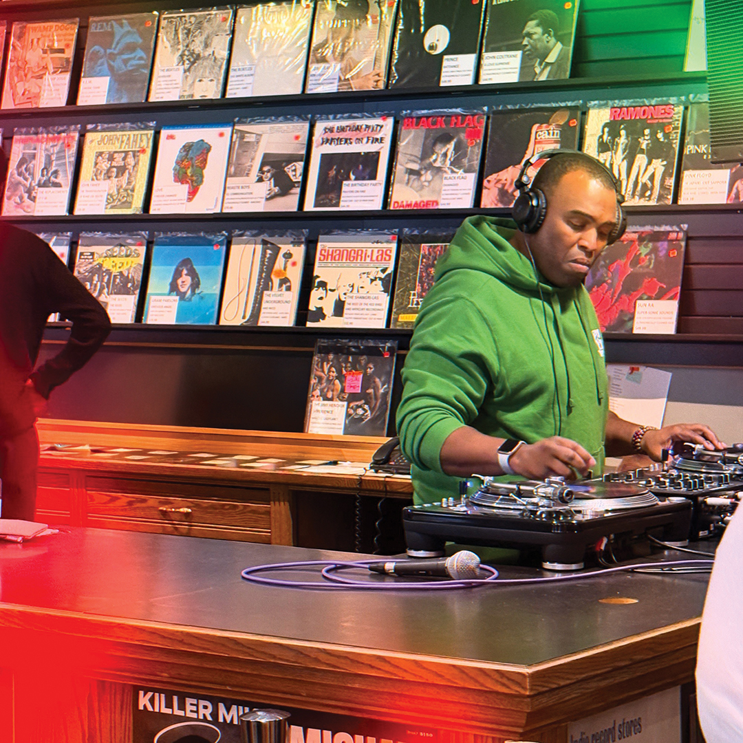 As a lifelong music lover, A.J. Hilton celebrates Record Store Day by DJing at The Electric Fetus in Minneapolis.